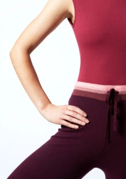 Move Dance Cameo Knit Dance Joggers -dance costume MOZ0708 DKPUR CLOSE UP FRONT 1 67343.1678885100