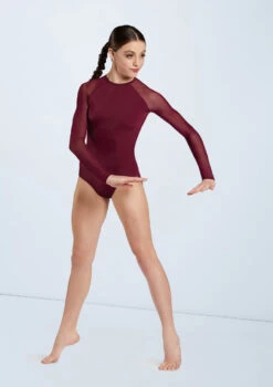 Weissman Raglan Long Sleeve Leotard -dance costume MT10552 blackcherry 1420 61552.1698840494