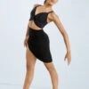 Weissman Twist Front Bra Top -dance costume MT10948 black 017 78160.1678891192