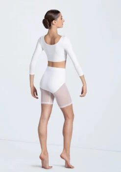 Weissman Power Mesh Biker Shorts -dance costume MT12224 white 14429 white 785 73355.1692402366