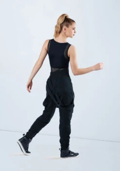 Weissman Mesh Detail Sleeveless Leotard -dance costume MT12491 black AH10511 803 45769.1678891221