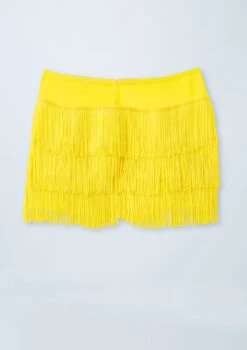 Weissman Fringe Shorts -dance costume MT3228 canary offfigure 003 54318.1678891258
