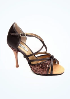 PortDance Protea Salsa & Tango Shoe 3" - Brown -dance costume PD80175 MAIN BRN T 29912.1690548977