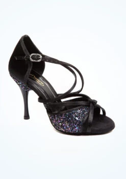 PortDance Protea Salsa & Tango Shoe 3" - Black -dance costume PS80175BLK MAIN BLK T 90533.1690548976