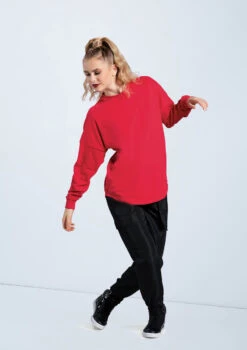 Weissman Long Sleeve Tee -dance costume PT12725 red AH12406 black 660 47140.1678891430