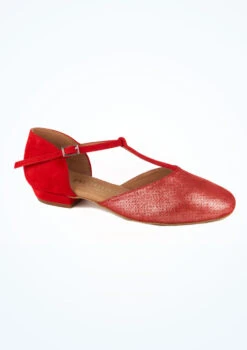 Rummos Carol Ballroom & Latin Shoe 0.75" - Red -dance costume RURCRL MAIN RED T 78887.1698711908