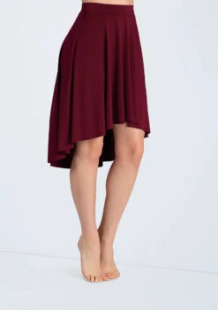 Weissman Matte Jersey Mid-Length Skirt 15 Weissman Matte Jersey Mid-Length Skirt -dance costume S10467 blackcherry 0946 18277.1678891460