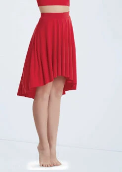 Weissman Matte Jersey Mid-Length Skirt 17 Weissman Matte Jersey Mid-Length Skirt -dance costume S10467 red 004 71546.1698718732
