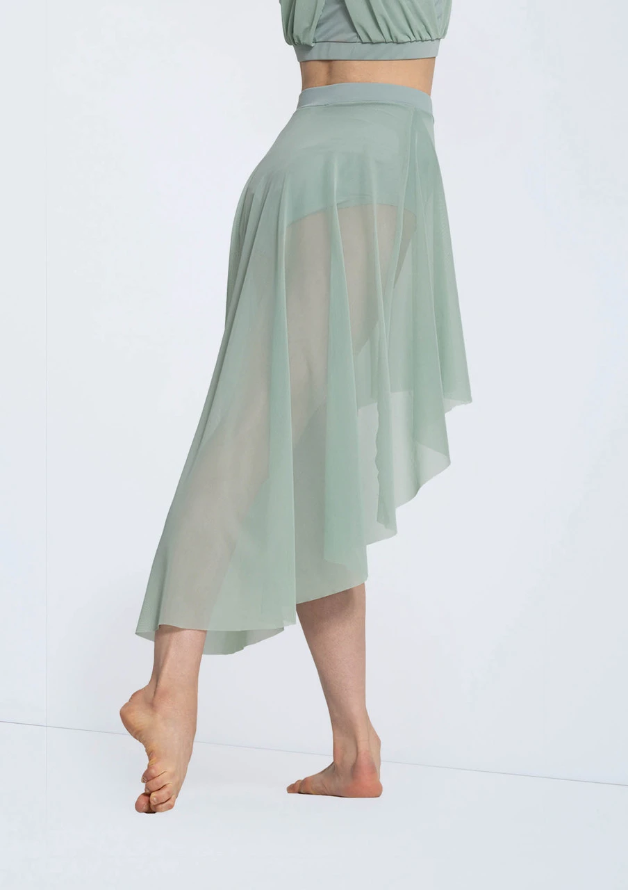 Weissman Power Mesh High-Low Skirt 7 Weissman Power Mesh High-Low Skirt - Image 5