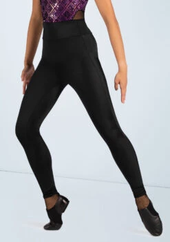 Weissman Lustre High-Waist Leggings 19 Weissman Lustre High-Waist Leggings -dance costume SH11069 black T 68644.1689299507