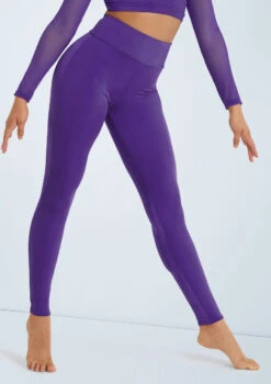 Weissman Lustre High-Waist Leggings 13 Weissman Lustre High-Waist Leggings -dance costume SH11069 grape 122316 25729.1678891500