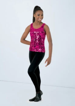 Weissman Ultra Sparkle Tank Top 13 Weissman Ultra Sparkle Tank Top -dance costume SQ9554 lipstick 0785 26586.1678891799