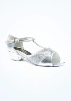 Tappers And Pointers Amber Ballroom Shoe 1 2" - Silver -dance costume TAAMBER MAIN SLV T 76136.1694686248