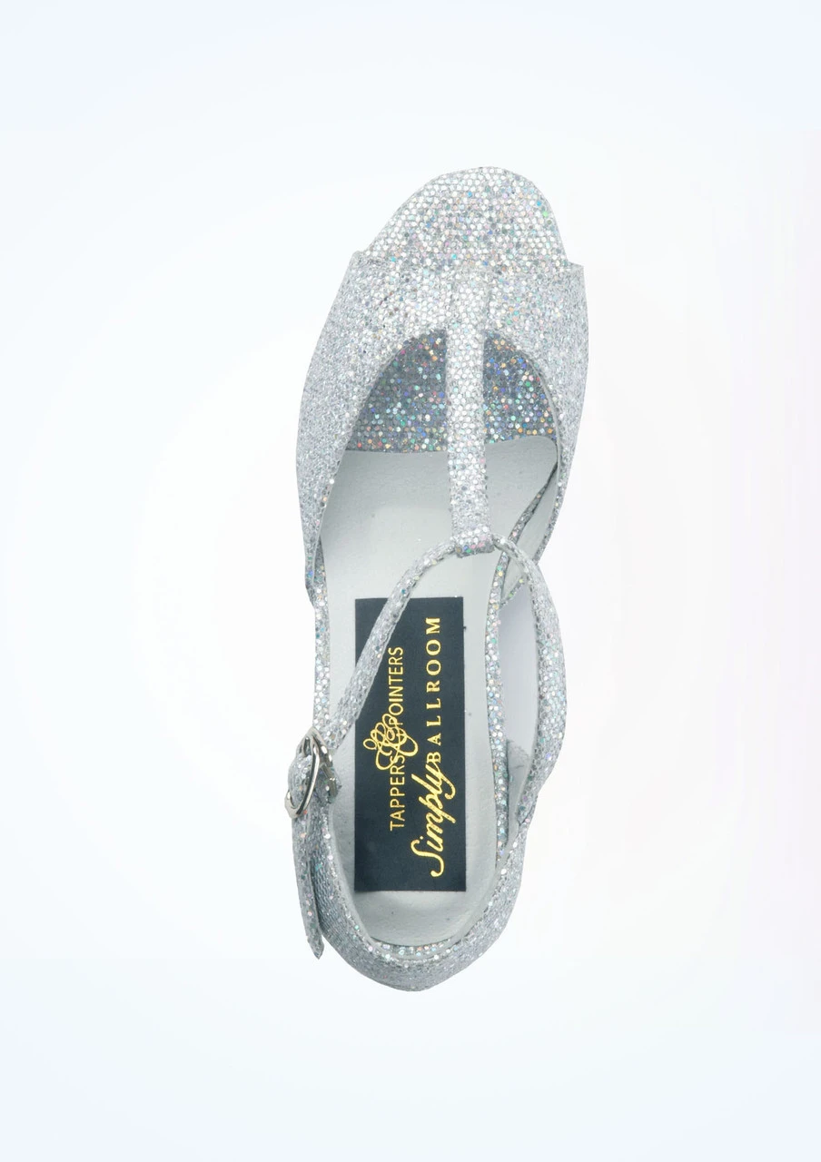 Tappers And Pointers Chelsea Ballroom Shoe 1 2" - Silver 4 Tappers And Pointers Chelsea Ballroom Shoe 1 2" - Silver - Image 2