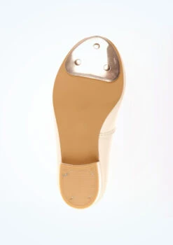 Tappers & Pointers Low Heel Tap Shoes - White -dance costume TAWPT SOLE WTE 46670.1678886447