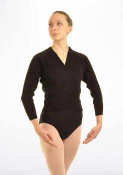 Tappers & Pointers Knit Ballet Wrap 33 Tappers & Pointers Knit Ballet Wrap -dance costume TAXCLS MAIN BLK 99771.1678886458