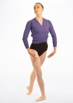 Tappers & Pointers Kids Knit Ballet Wrap -dance costume TAXCLS MAIN PUR 08184.1683935980