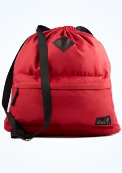 Tendu Luxury Satin-Look Drawstring Bag -dance costume TET1059 RED FRONT 2 10481.1678886551