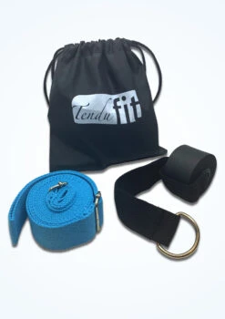 Tendu Over Door Flexibility Strap -dance costume TET1060 BLKBLU FRONT 1T 47318.1689292008