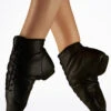 Alegra Split Sole Jazz Boot -dance costume al j0016 alegra split sole jazz boot black front 91300.1678872552