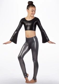 Alegra Girls Metallic Stirrup Leggings 23 Alegra Girls Metallic Stirrup Leggings -dance costume al p5205 alegra girls metallic stirrup leggings grey front 95985.1678875210
