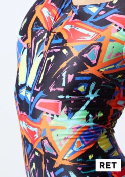 Alegra Girls Patterned Echo Dance Top -dance costume al newpatternswatch ret 51082.1678878271