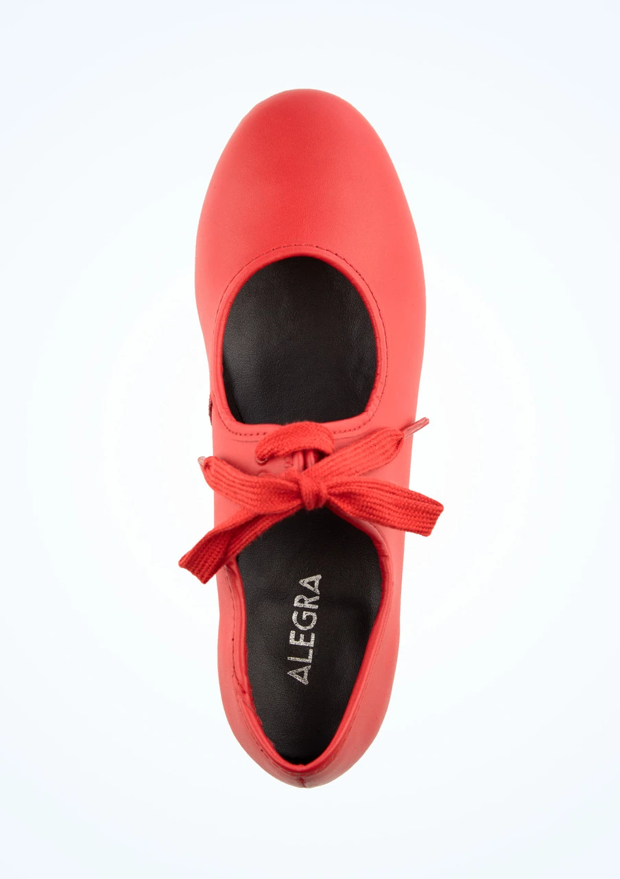 Alegra Tie Front Tap Shoe - Red 4 Alegra Tie Front Tap Shoe - Red - Image 2