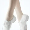 Alegra Basic Split Sole Jazz Shoe - White -dance costume alj0010 white main 1 89835.1698448715