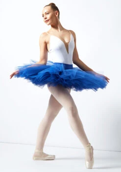Bloch Belle Practice Tutu -dance costume bl r2921 bloch belle practice tutu blue front 54097.1678926127