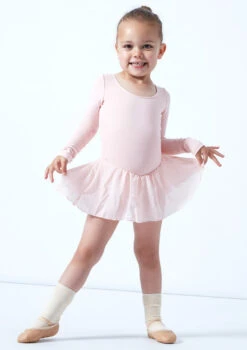 Bloch Petal Girls Skirted Leotard -dance costume blcl5309 pink front 1 90490.1678880550