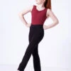 Bloch V-Front Coupe Jazz Pants -dance costume blcp5453 black front 1 16454.1689290314