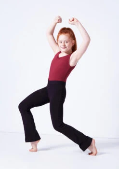 Bloch V-Front Coupe Jazz Pants -dance costume blcp5453 black front 2 02784.1689290314