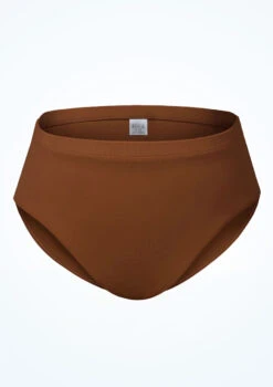 Bloch Girls Zaniah High Waist Brief -dance costume blcr3394 coffee front 25266.1691450417