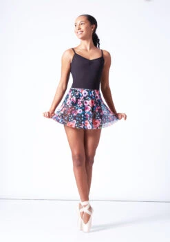 Bloch Floral Print Skirt - Navy 9 Bloch Floral Print Skirt - Navy -dance costume blr0241 multi front 1 65636.1695684490