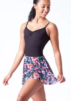 Bloch Floral Print Skirt - Navy 11 Bloch Floral Print Skirt - Navy -dance costume blr0241 navy blue front t 10057.1696549634