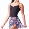 Bloch Floral Print Skirt - Navy -dance costume blr0241 navy blue front t 74078.1695684490