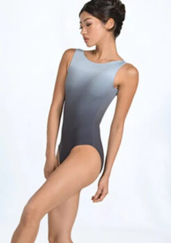 Ballet Rosa Anya Ombre Low Back Sleeveless Leotard -dance costume br anya ombre low back tank leo gry front 1t 35050.1698802104