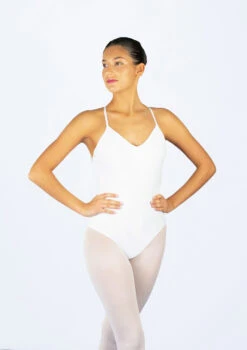 Ballet Rosa Alba Camisole Lace Leotard -dance costume bralba white front 1 83044.1686158489