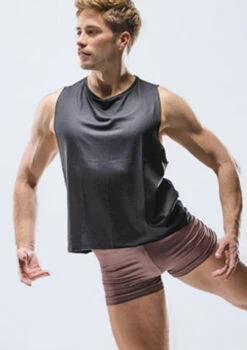 Ballet Rosa Mens Kosal Tank Top -dance costume brkosal black frontmain 1t 58039.1698803367
