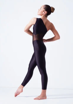 Ballet Rosa One Shoulder Unitard - Black -dance costume brmagali black side 02462.1678926846