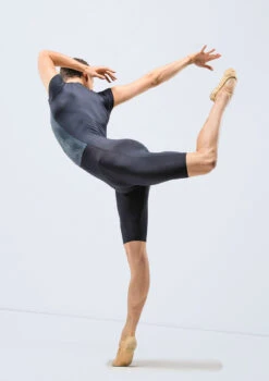 Ballet Rosa Mens Moki Zip Biketard -dance costume brmoki black backmain 2 59279.1678926891