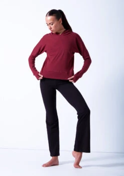 Ballet Rosa Warm Up Hoodie -dance costume brolivine red front 2 55423.1678926911