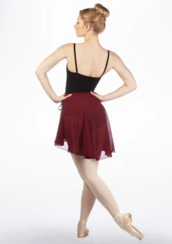 Capezio Full Sweep Wrap Dance Skirt -dance costume ca 260 capezio full sweep wrap dance skirt red back 30428.1678927077