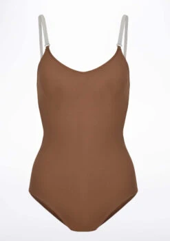 Capezio BraTek Nude Camisole Leotard -dance costume ca 3565 capezio bratek nude camisole leotard brown front 78051.1678927116