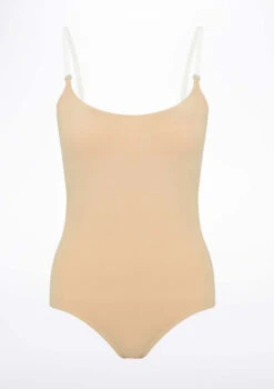 Capezio BraTek Nude Camisole Leotard -dance costume ca 3565 capezio bratek nude camisole leotard tan front no2 T 30634.1698804930