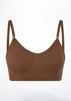Capezio Leotard Bra -dance costume ca 3683 capezio leotard bra brown front no1 11278.1678927125