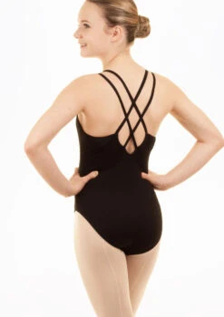 Capezio Girls Double Strap Leotard -dance costume ca cc123c capezio kids double strap leotard black thumbnail T 76293.1698805298