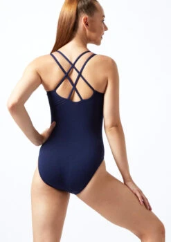 Capezio Double Strap Leotard -dance costume cc123 capezio double strap leotard blue back thumbnail T 99143.1698805298