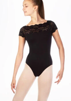 So Danca Teen Cap Sleeve Leotard -dance costume e 11134 so danca teen cap sleeve leotard black thumbnail T 51586.1698810714