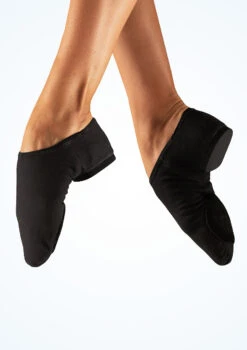 So Danca Canvas Split Sole Jazz Shoe - Black -dance costume jz 75 so danca canvas split sole jazz shoe black no1 T 55807.1698810918